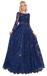 1 of 4 Mac Duggal 67682H Midnight Blue