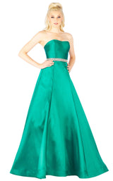 2 of 8 Mac Duggal 67687L Emerald Green
