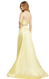 2 of 3 Mac Duggal 67687M Dress Lemon