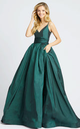 2 of 3 Mac Duggal 67691 Dress Hunter-Green