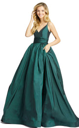 1 of 3 Mac Duggal 67691M Dress Hunter-Green