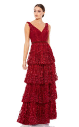 1 of 3 Mac Duggal 67710 Dress Burgundy