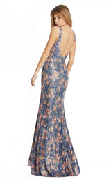 2 of 3 Mac Duggal 67716i Dress Blue-Multi