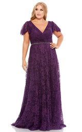 1 of 3 Mac Duggal Fabulouss 67761 Dress Aubergine