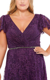 3 of 3 Mac Duggal Fabulouss 67761 Dress Aubergine