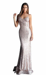 4 of 16 Jovani 67790 Taupe