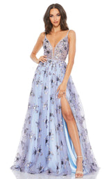 1 of 3 Mac Duggal 67796M Dress Fusion-Blue