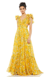 3 of 5 Mac Duggal 67803 Dress Lemon-Multi