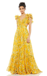 3 of 5 Mac Duggal 67803 Dress Lemon-Multi