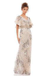 2 of 4 Mac Duggal 67842 Dress Taupe