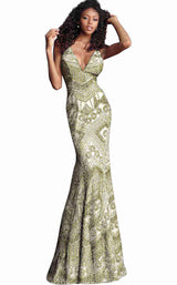 1 of 12 Jovani 67844 Ivory/Gold