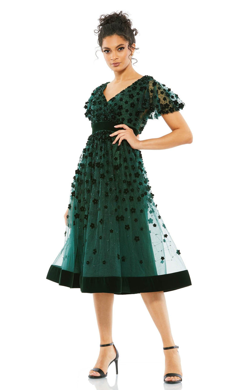 Mac Duggal 67854 Dress Emerald-Green