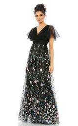 1 of 3 Mac Duggal 67889 Dress Black-Multi