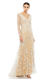 1 of 3 Mac Duggal 67892 Dress Ivory-Nude