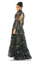 2 of 3 Mac Duggal 67942 Dress Black-Floral
