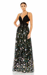 1 of 3 Mac Duggal 67976 Dress Black-Multi