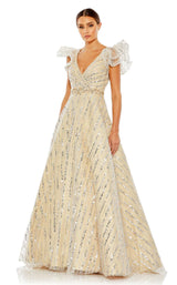 1 of 3 Mac Duggal 67980 Dress Nude-Silver