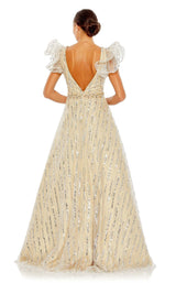 2 of 3 Mac Duggal 67980 Dress Nude-Silver