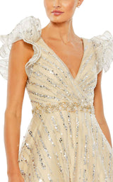 3 of 3 Mac Duggal 67980 Dress Nude-Silver