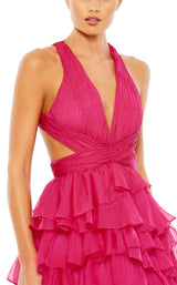 5 of 6 Mac Duggal 67988 Dress Fuchsia