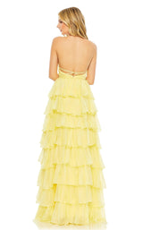 4 of 9 Mac Duggal 68024 Dress Buttercream