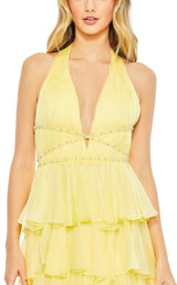 7 of 9 Mac Duggal 68024 Dress Buttercream