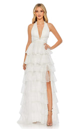 2 of 9 Mac Duggal 68024 Dress White