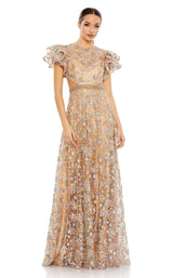 1 of 3 Mac Duggal 68030 Dress Nude-Multi