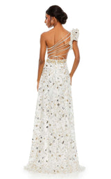 4 of 6 Mac Duggal 68032 Dress Ivory-Gold