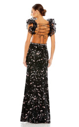 2 of 3 Mac Duggal 68043 Dress Black-Pink