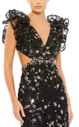 3 of 3 Mac Duggal 68043 Dress Black-Pink