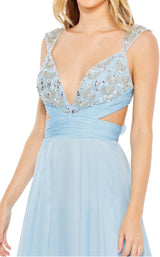 6 of 6 Mac Duggal 68054 Dress Ice-Blue