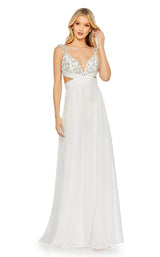 1 of 6 Mac Duggal 68054 Dress White