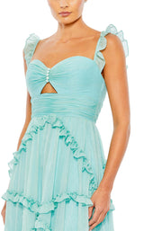 5 of 6 Mac Duggal 68093 Dress Mint
