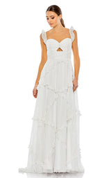 2 of 6 Mac Duggal 68093 Dress White