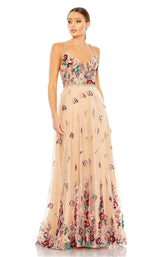 1 of 3 Mac Duggal 68110 Dress Nude-Multi