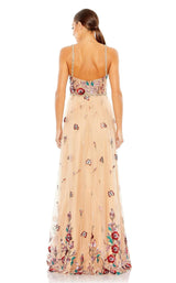 2 of 3 Mac Duggal 68110 Dress Nude-Multi