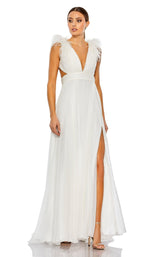 2 of 6 Mac Duggal 68113 Dress White