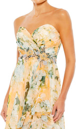 3 of 3 Mac Duggal 68117 Dress Peach-Multi