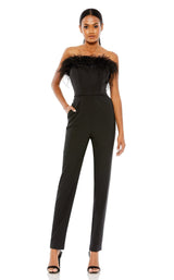 1 of 6 Mac Duggal 68146 Jumpsuit Black