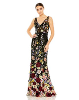 1 of 3 Mac Duggal 68200 Dress Black-Multi