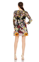 3 of 3 Mac Duggal 68202 Dress Black-Multi