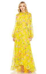 1 of 3 Mac Duggal 68218 Dress Yellow-Multi