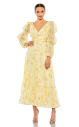 1 of 3 Mac Duggal 68246 Dress Yellow-Multi