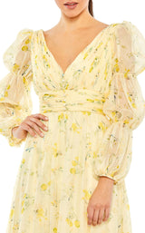 2 of 3 Mac Duggal 68246 Dress Yellow-Multi