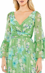 2 of 3 Mac Duggal 68257 Dress Green-Multi