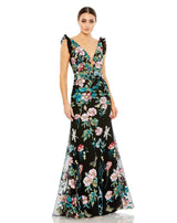 1 of 3 Mac Duggal 68273 Dress Black-Multi