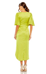 3 of 4 Mac Duggal 68345 Dress Chartreuse
