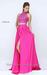 2 of 8 Sherri Hill 11330 Fuchsia