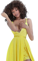 3 of 4 Jovani 68426 Yellow